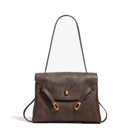 Vintage leather shoulder bag